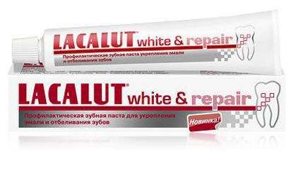 Світлина Зубна паста Lacalut White & Repair (Лакалут Вайт & Відновлення) 75мл